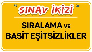 SIRALAMA VE BASİT EŞİTSİZLİKLER  ŞENOL HOCA [upl. by Ylrevaw]