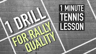 1 Drill For Rally Quality  1 Minute Tennis Lesson Ep19 shorts [upl. by Aushoj]