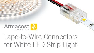 How To Use TapetoWire LED Strip Light Connectors from Armacost Lighting [upl. by Viviane891]