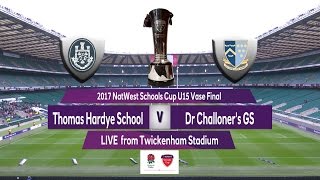 2017 Natwest Schools Cup U15 Vase Final Thomas Hardye v Dr Challoners GS [upl. by Sherburn]