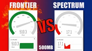 Frontier Fiber VS Spectrum Cable Internet REAL CUSTOMER SPEED TEST [upl. by Ocirne215]