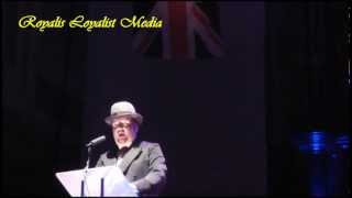 Rudyard Kiplings Poem Ulster 1912 amp James Craigs Granddaughter  Ulster Hall Celebrations 2012 [upl. by Meil]