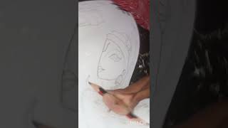 Abstracts art of Radha 😍 Krishna 🦚shortvideo [upl. by Huey]