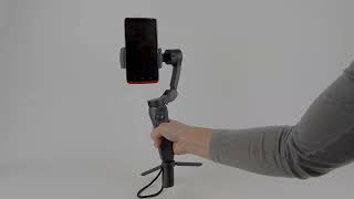 How to use Your Vivitar Smartphone Stabilizer 3Axis Foldable Pocket Gimbal Tutorial Video [upl. by Acinnor]