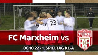 2223  1 Spieltag  FC Marxheim vs TÜRK Kelsterbach 64 [upl. by Alehtse68]