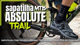 SAPATILHA MTB ABSOLUTE TRAIL  ESTILO TÊNIS [upl. by Eellek912]