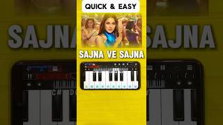 Sajna Ve Sajna  Piano Tutorial  Shehnaz Gill sajnavesajna shehnaazgill shorts [upl. by Eudosia]