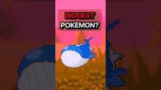 Who is the BIGGEST Pokemon pokemon shorts [upl. by Eemaj]