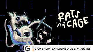 RATS IN A CAGE  Gameplay Explained in 3 minutes [upl. by Egroj694]