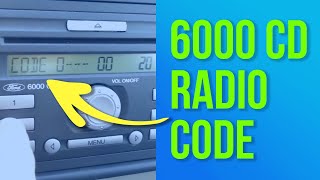 How to get Ford 6000 CD Code Online from Serial Number [upl. by Eenat]