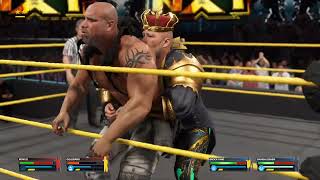 WWE 2K23 NEW LOOK Brock Lesnar vs Roman Reigns vs Goldberg vs bangali baba superstar [upl. by Lerner]