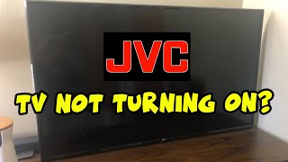 How to Fix Your JVC TV That Wont Turn On  Black Screen Problem [upl. by Naraj997]