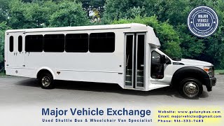 Ford F550 25 Passenger WC Shuttle Bus Gas 68L Triton Engine w only 17K Miles [upl. by Samella12]