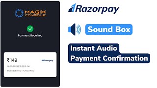 Razorpay sound box  Razorpay payment speaker  Razorpay payment gateway [upl. by Ciapas]