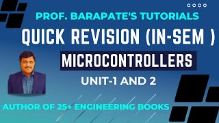 QUICK REVISION OF MICROCONTROLLERS INSEM [upl. by Marysa]