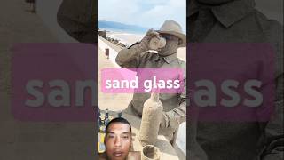 Amazing sand glass sandartist sculpture sandartistindia kavyatheartist beach travel trending [upl. by Mya]