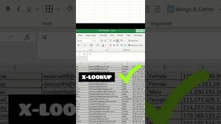 XLOOKUP in 30 Seconds Find Data Instantly 🔥 excel shorts xlookup [upl. by Nylek]