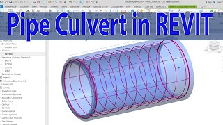 Pipe Culvert Rebar Detailing In REVIT [upl. by Neellok]