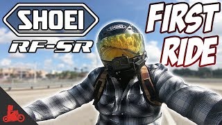 SHOEI RFSR Helmet  FIRST Ride [upl. by Nnylirret767]