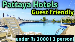 Pattaya Guest friendly Hotels under 2000  best Budget Hotels Near Walking street pattaya Thailand [upl. by Sisson]