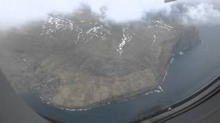 Takeoff from the Faroe Islands on an Atlantic Airways A319 [upl. by Redneval324]