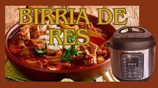 COMO HACER BIRRIA DE RES EN INSTANT POT FACIL [upl. by Nylekcaj868]