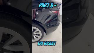 Part 3 of 3 tesla Model 3 collision damage PDR results no need for filling and paint dentrepair [upl. by Mavra]