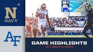 Game Highlights Navy vs Air Force October 5 2024 [upl. by Aguie]