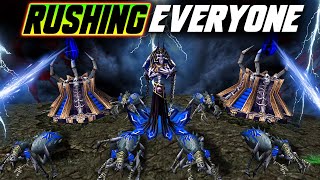 Rushing EVERYONE on ladder as Undead  WC3 [upl. by Richey]