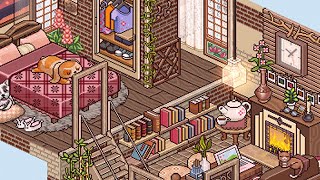 Cozy Home HABBO Speed Build Interior🛠 [upl. by Annayrb]