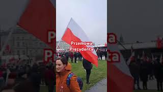 Przemowa Pana Prezydenta polska marszniepodległości warszawa [upl. by Steck]