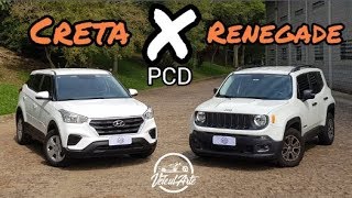 PCD Creta X Renegade Comparativo prático EP 3  Avaliação VeiculARTE [upl. by Weinman628]