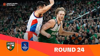 Zalgiris KaunasAnadolu Efes Istanbul  Round 24 Highlights  202324 Turkish Airlines EuroLeague [upl. by Bilak88]