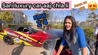 Aaj sari luxury cars chla li 😍🤣 BMW z4 DC Avanti  Vlog  Sibbu Giri [upl. by Aynwat327]