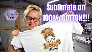 How To Sublimate On 100 COTTON Using The Epson ET 2720 [upl. by Adnomar963]