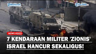 SERANGAN AL QUDS Bikin Israel Babak Belur 7 Kendaraan Militer Zionis Hancur Sekaligus [upl. by Narra]