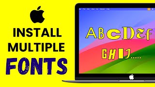 How to Install Fonts in Mac Add Font in Mac Mini iMac MacBook Pro amp Air [upl. by Marrissa]