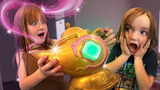 MAGiC LAMP real life OBBY Basement challenge with Adley Niko and Friends for magical roblox pets [upl. by Dyol]