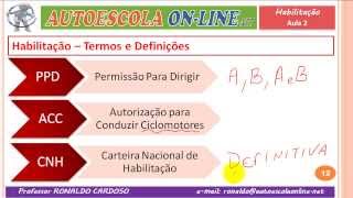 02 HABILITAÇÃO  LEGISLAÇÃO DE TRÂNSITO EM AUTOESCOLA [upl. by Akin]