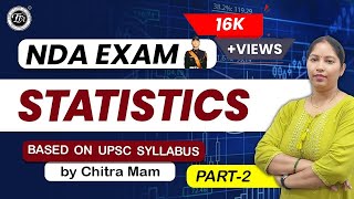 Statistics part2 For NDA  NDA Exam DMU MATH  Chitra Mam I The Tutors Academy [upl. by Dielle]