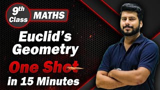 Euclids geometry Class 9 One Shot Revision in 15 Min  Class 9 Maths Chapter 5 [upl. by Takara]