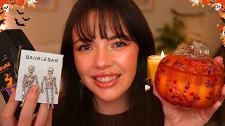 ASMR Tingly Fall amp Halloween Haul 🕯🎃🍂Anthropologie Etsy ColourPop [upl. by Buddie]