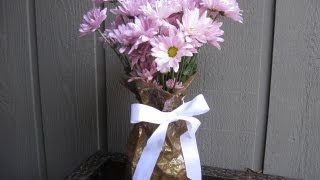 Paper Bag Vase Craft Tutorial [upl. by Nrek]