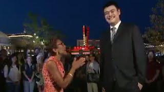 Yao Ming Interview on Shanghai Disney [upl. by Ahsenyl]