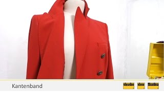 Vlieseline Kantenband für den perfekten Blazer [upl. by Chita]