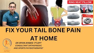 Treat and Fix Tail Bone Pain or Coccydenia At Home Top 4 Exercises for Tail Bone Pain Urdu Hindi [upl. by Nosredneh725]