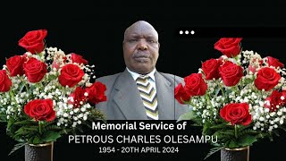 MEMORIAL SERVICE OF PETROUS CHARLES OLESAMPU [upl. by Aikram]