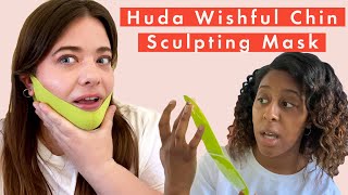 Huda Beauty Chin Lift Sculpting Sheet Mask review Does it work  Cosmopolitan UK [upl. by Ellerehs]