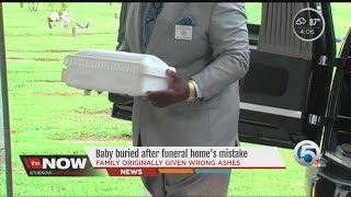 Baby buried after funeral homes mistake [upl. by Ahsemrak248]