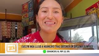 Evelyn Inga es recibida en Huancayo tras obtener diploma en los Juegos Olímpicos París 2024 [upl. by Weissmann]